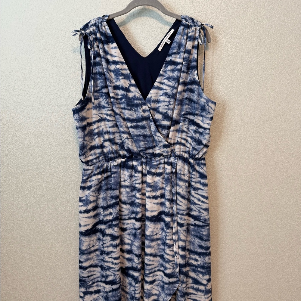 Collective Concepts Blue Sleeveless V-Neck Sundress
